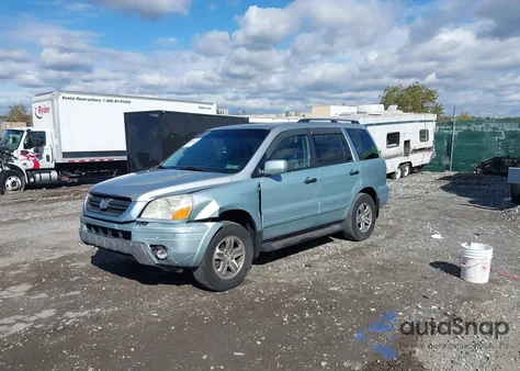 2003 Honda Pilot Ex-L from USA, damaged, VIN 2HKYF18783H527414